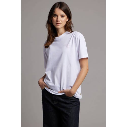 Pink Noir T-shirt wit afbeelding