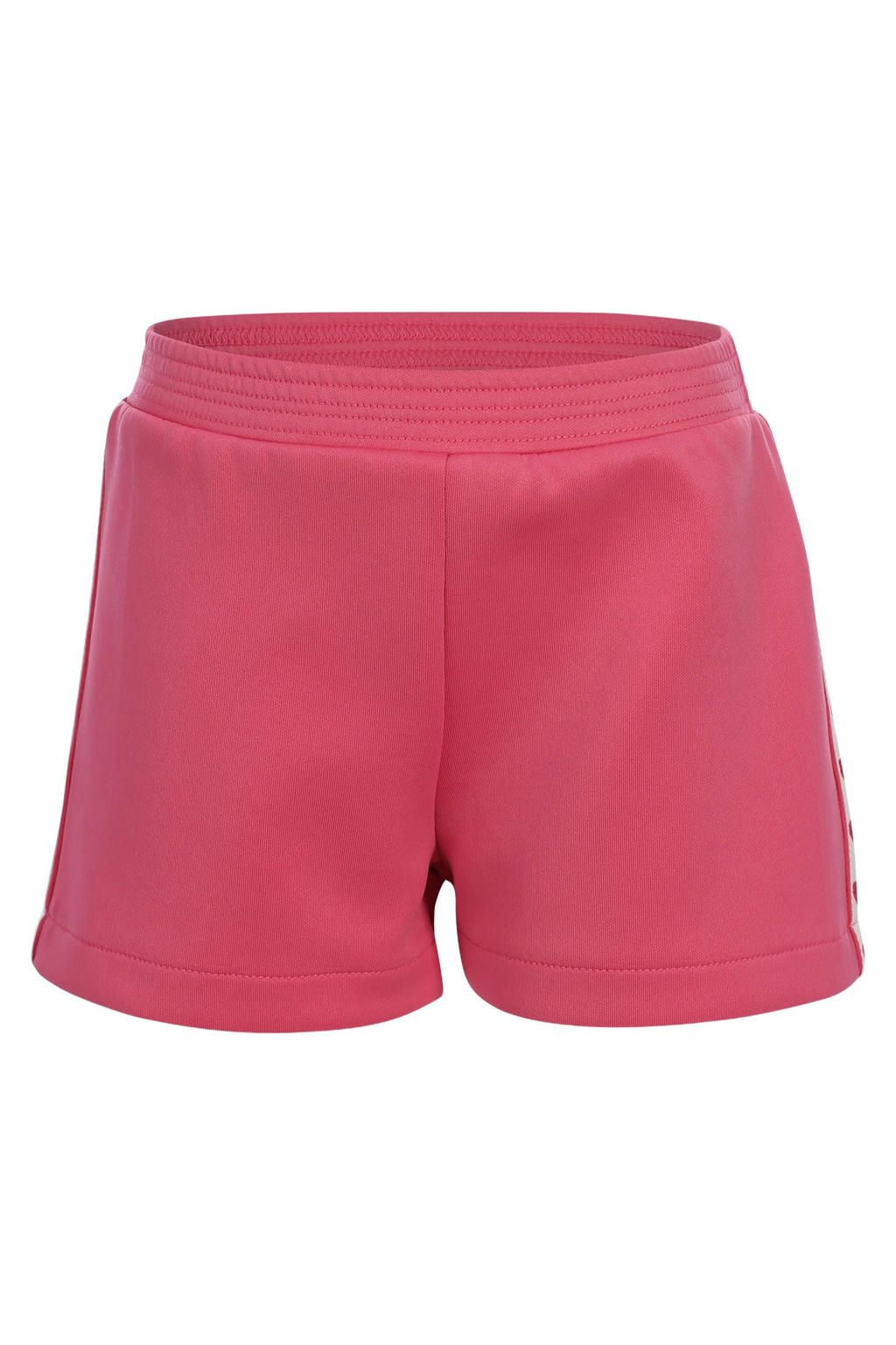 Roze meisjes LOOXS little regular waist sweatshort van polyester-katoen met elastische tailleband en effen