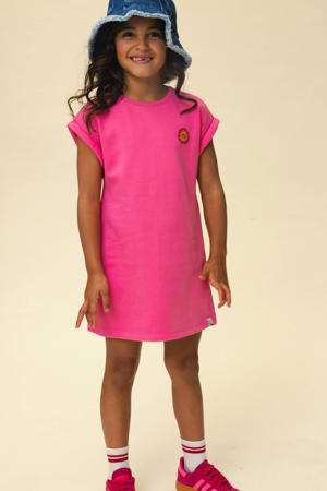 jersey sweatjurk met backprint roze