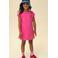 LOOXS little jersey sweatjurk met backprint roze