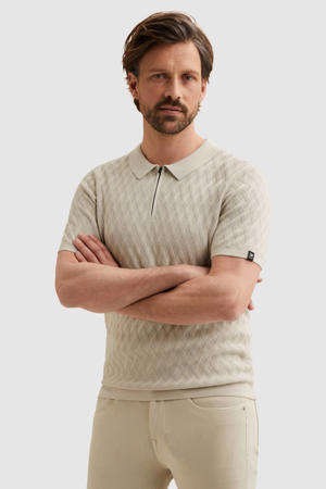 regular polo gebreid ecru