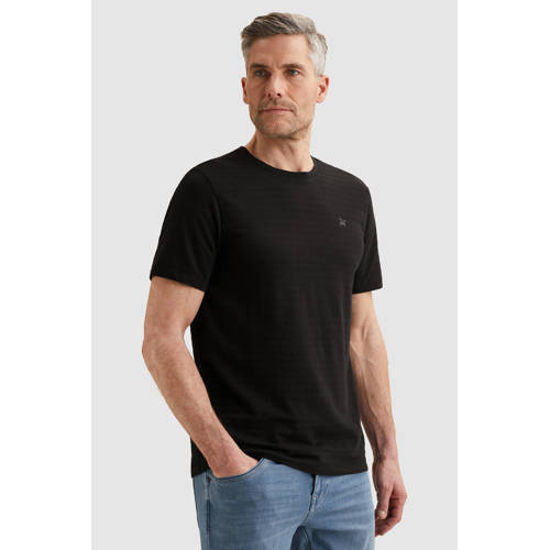 Vanguard regular T-shirt fijn gebreid zwart afbeelding