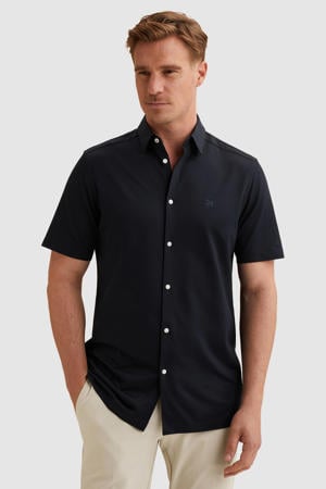 regular casual overhemd donkerblauw