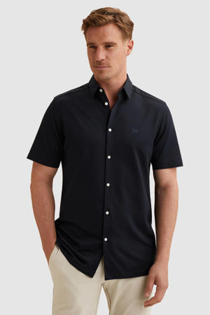 regular casual overhemd donkerblauw