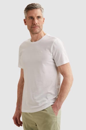 regular T-shirt fijn gebreid wit