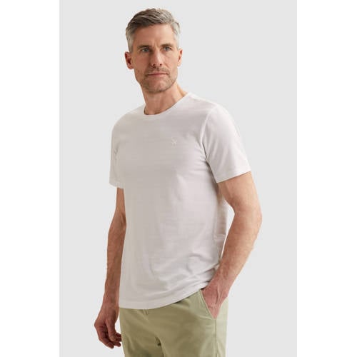 Vanguard regular T-shirt fijn gebreid wit afbeelding