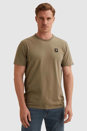 regular T-shirt kaki