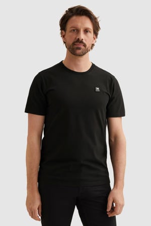 regular T-shirt zwart