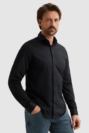 regular casual overhemd donkerblauw