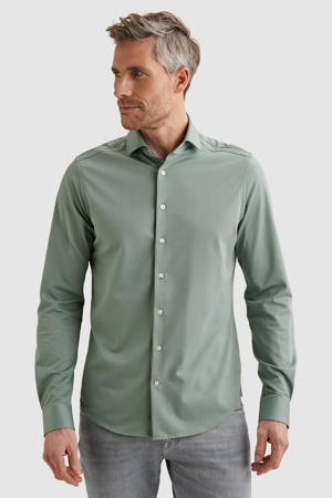 regular casual overhemd lichtblauw