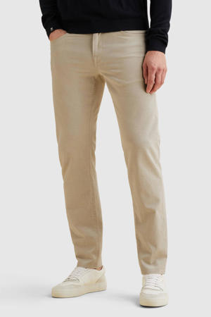 V7 RIDER 2.0 regular casual broek met linnen beige