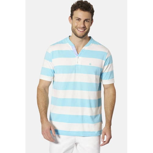 Babista regular gestreepte T-shirt MALDOR turquoise afbeelding