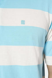 thumbnail: Babista regular fit gestreept T-shirt Plus Size - turquoise