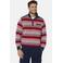 Babista katoenen regular fit gestreepte trui Plus Size - rood