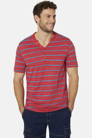 regular fit gestreept T-shirt Plus Size - rood