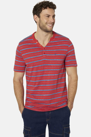 regular fit gestreept T-shirt Plus Size - rood