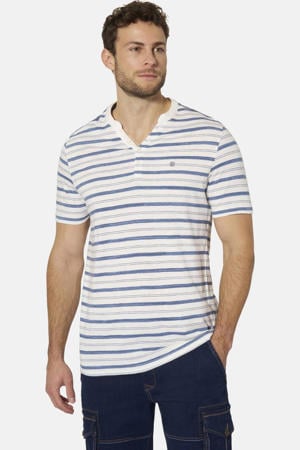 regular fit gestreept T-shirt Plus Size - wit