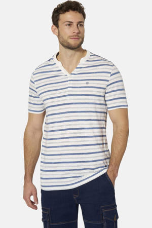 regular fit gestreept T-shirt Plus Size - wit
