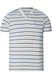 thumbnail: Babista regular fit gestreept T-shirt Plus Size - wit
