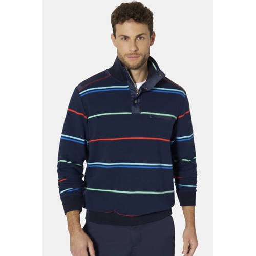 Babista gestreepte sweater LOGIO donkerblauw afbeelding