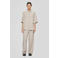 MSCH Copenhagen wide leg high waist broek met linnen beige