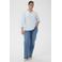 Kaffe Curve blousetop lichtblauw