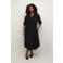 Kaffe Curve zomerjurk donkerbruin