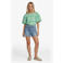 FLURESK regular waist short medium blue denim