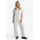 FLURESK straight broek met print - ecru