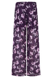 thumbnail: FLURESK wide leg high waist broek paars