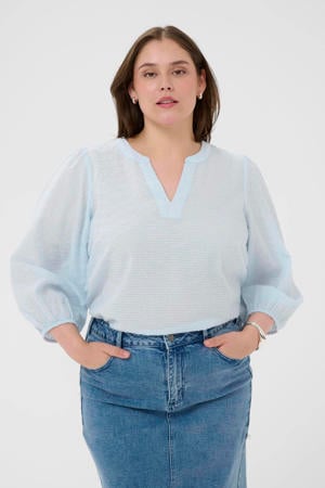 blousetop lichtblauw