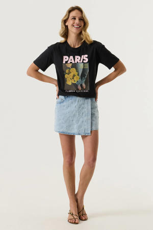 skort light blue denim