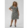 Kaffe Curve wikkel-/overslagjurk met paisley print zwart