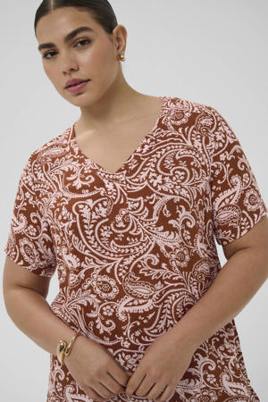 top met paisley print bruin