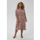 Kaffe Curve blousejurk met paisley print roodbruin