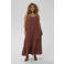 Kaffe Curve maxi jurk koraalrood