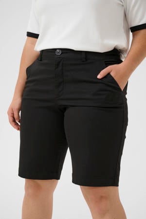 regular waist casual short zwart
