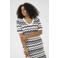 Kaffe Curve gestreepte zomerjurk donkerblauw