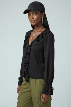 blousetop zwart