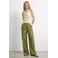 HYPEDROP wide leg regular waist cargobroek groen gebreid