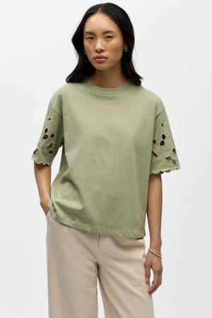 T-shirt lichtkaki