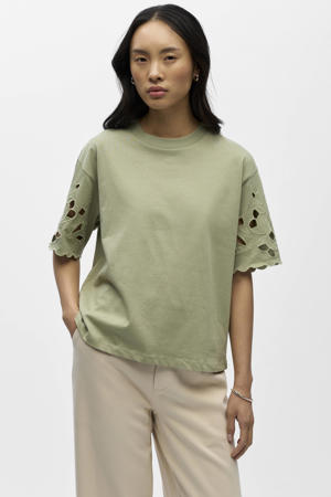 T-shirt lichtkaki
