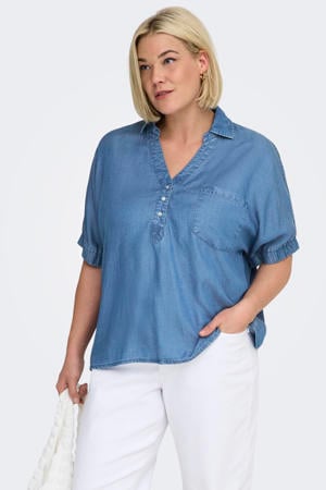 blousetop blauw