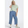 ONLY CARMAKOMA high waist casual broek blauw