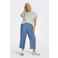 ONLY CARMAKOMA high waist casual broek blauw