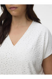 thumbnail: VERO MODA CURVE top broderie ecru