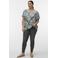 VERO MODA CURVE top groen/wit