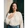 VERO MODA CURVE gebloemde blouse ecru