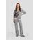 Anytime fleece sweater grijs melange