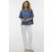 VERO MODA CURVE blouse met hartjes medium blue denim
